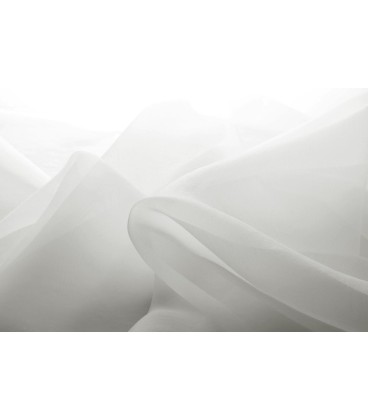 Voile-Gardine nach Maß, gefärbt, Automatik-Faltenband (1:2,5), 3er Falte