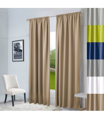 Vorhang nach Maß "Oxford", Höhe: 70 - 260 cm, Breite: 145 cm