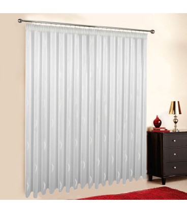 Gardine nach Maß "Voile", Automatik-Faltenband